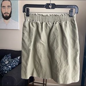 Green J. Crew Skirt
